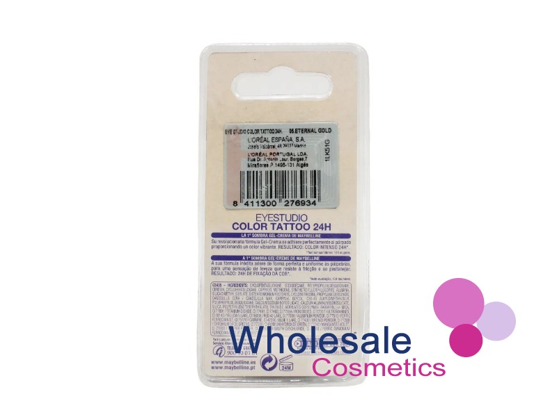 10 x Maybelline 24HR Color Tattoo Eyeshadow - 05 ETERNAL GOLD